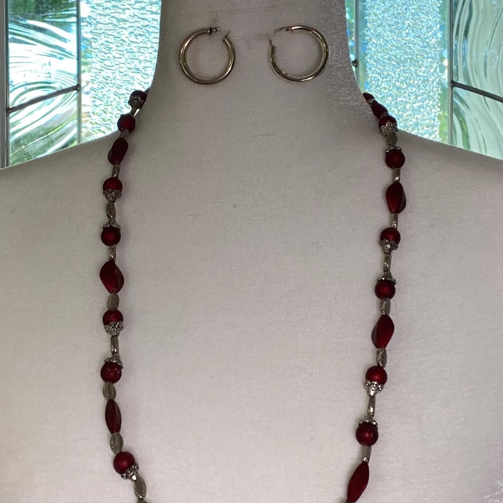 Necklace and earrings